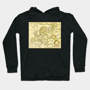 Antique Map of Europe by Gerardus and Rumold Mercator, 1595 Hoodie